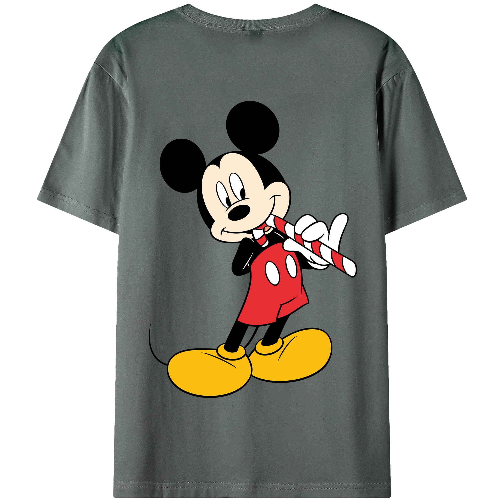 （画像用） ミッキーマウス Mickey Mouse 綿100％半袖Tシャツ（背面プリント）